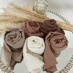 Cendrijab vend en ligne des hijab au détail ou en gros de hijab soie de médine lilas de bonne qualité 100% opaque, long, livraison rapide en 24H Nouveau hijab jazz